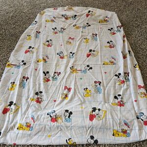 Dundee Disney Babies Crib Fitted Sheet Vintage Cotton Mickey Minnie USA‎ White